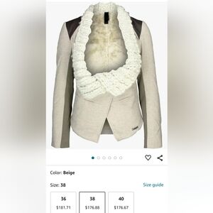 Desigual women's Soraya cream color size medium.Brand new with out tags